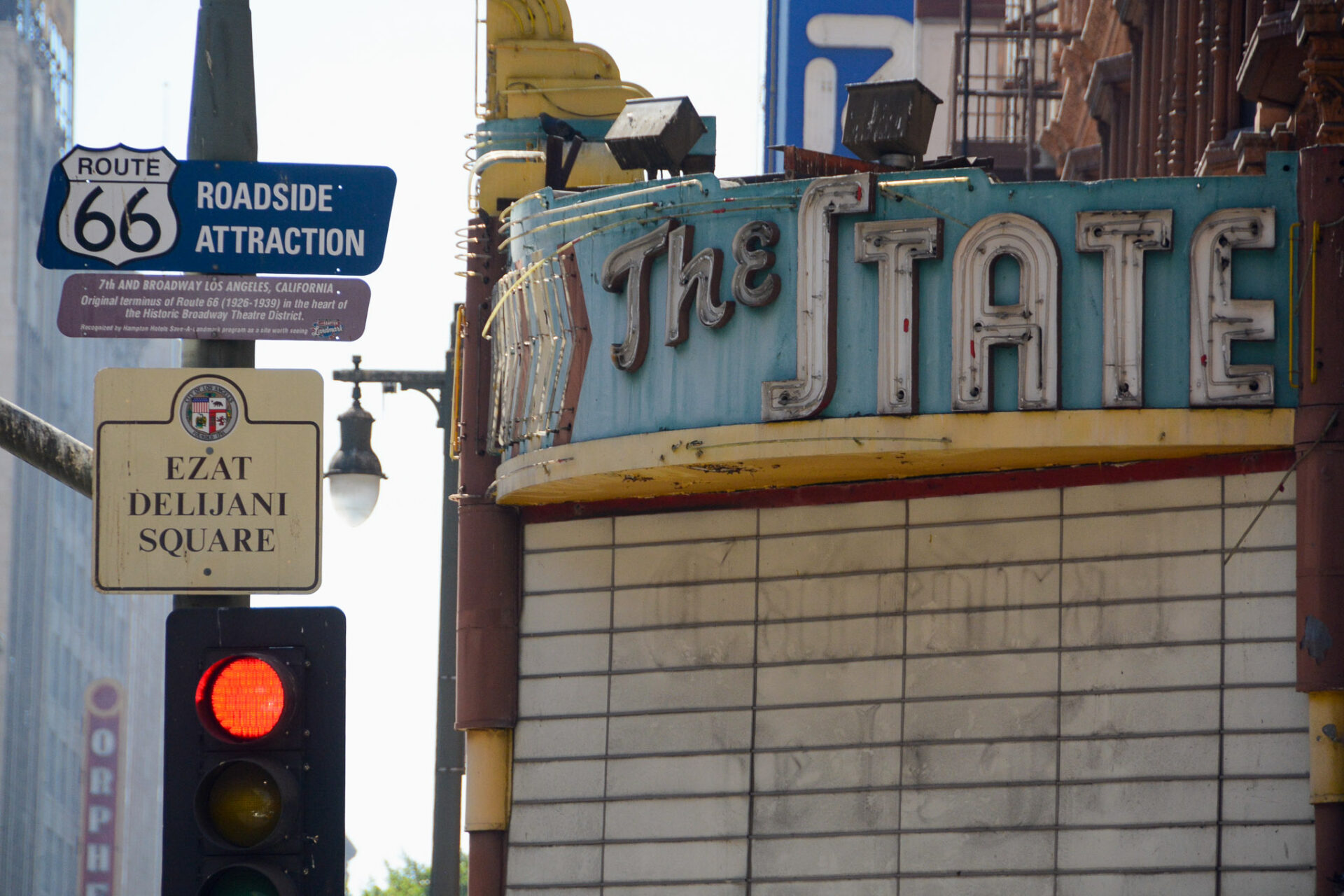Theater The State an der historischen Route 66 in Downtown Los Angeles