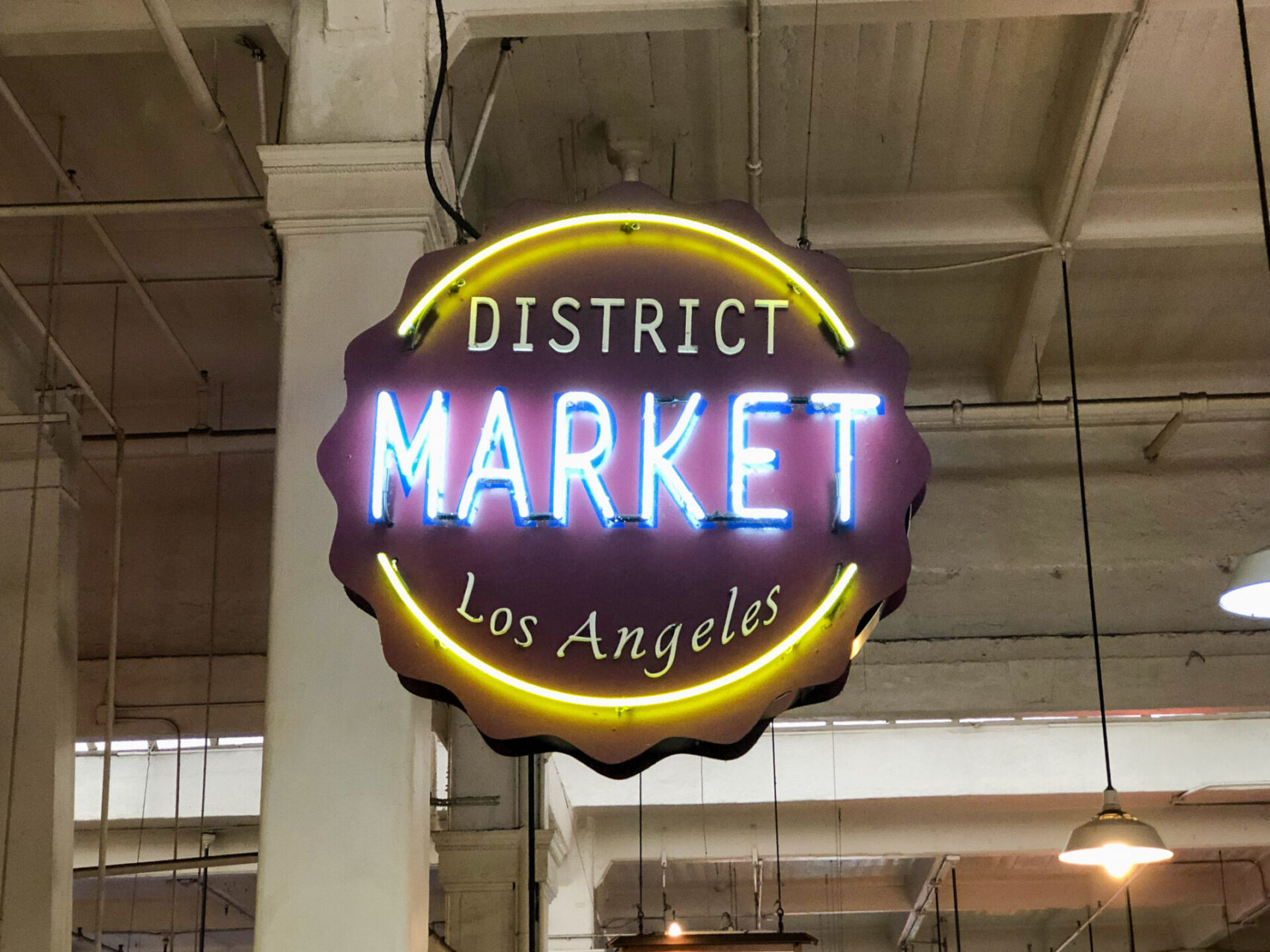 Schild District Market in Downtown Los Angeles