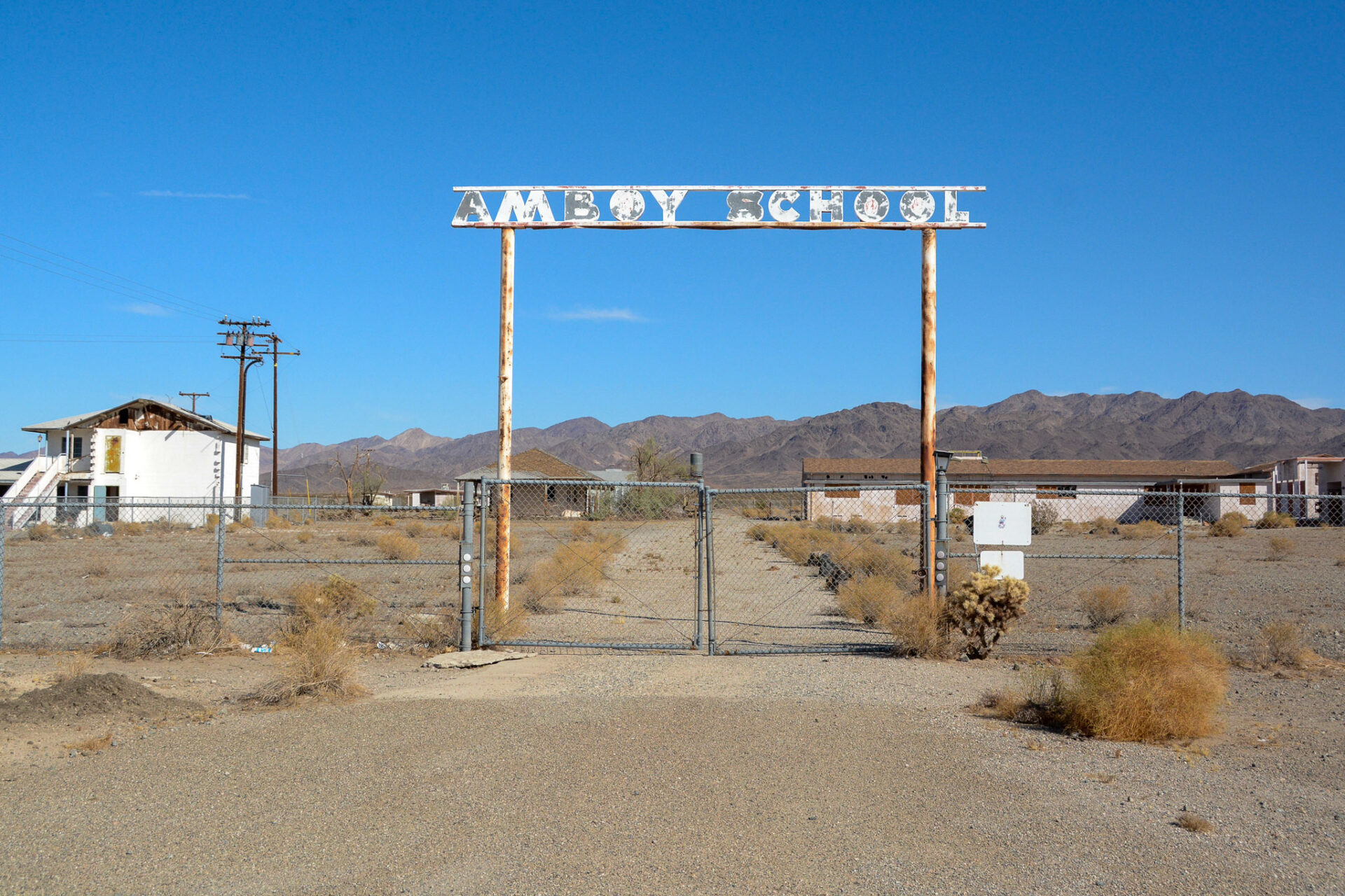 Ehemalige Schule in Amboy an der hitorischen Trasse der Route 66