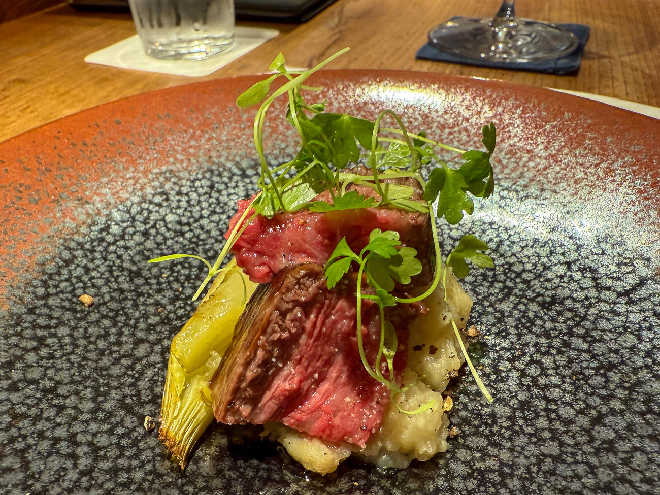 Fleischgang im Restaurant Utsubohommachi-gaku in Osaka