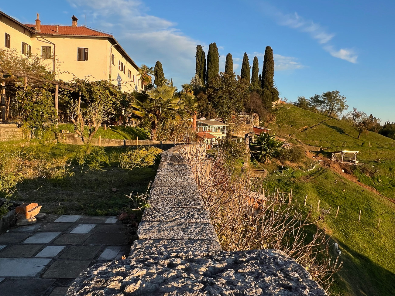 Bliack aufs Franziskanerkloster Kostanjevica in Nova Gorica in Slowenien