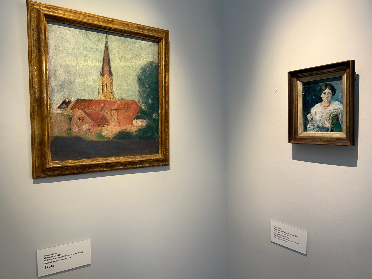 Bilder im August-Macke-Haus in Bonn, wo der Maler vier Jahre seines viel zu kurzen Lebens verbracht hat