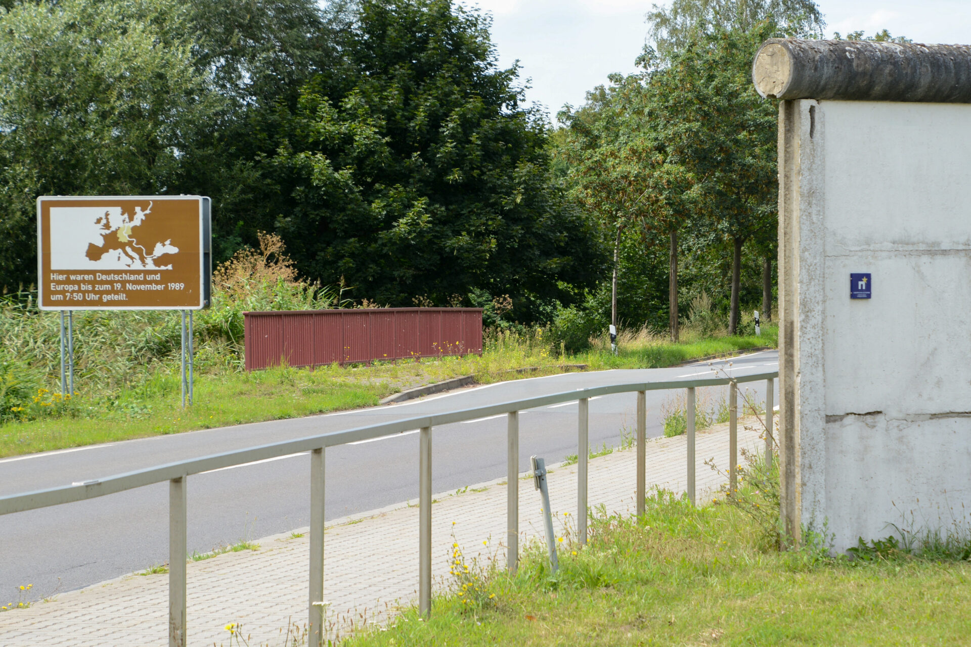 Relikte der deutsch-deutschen Mauer bei Schöningen in Niedersachsen