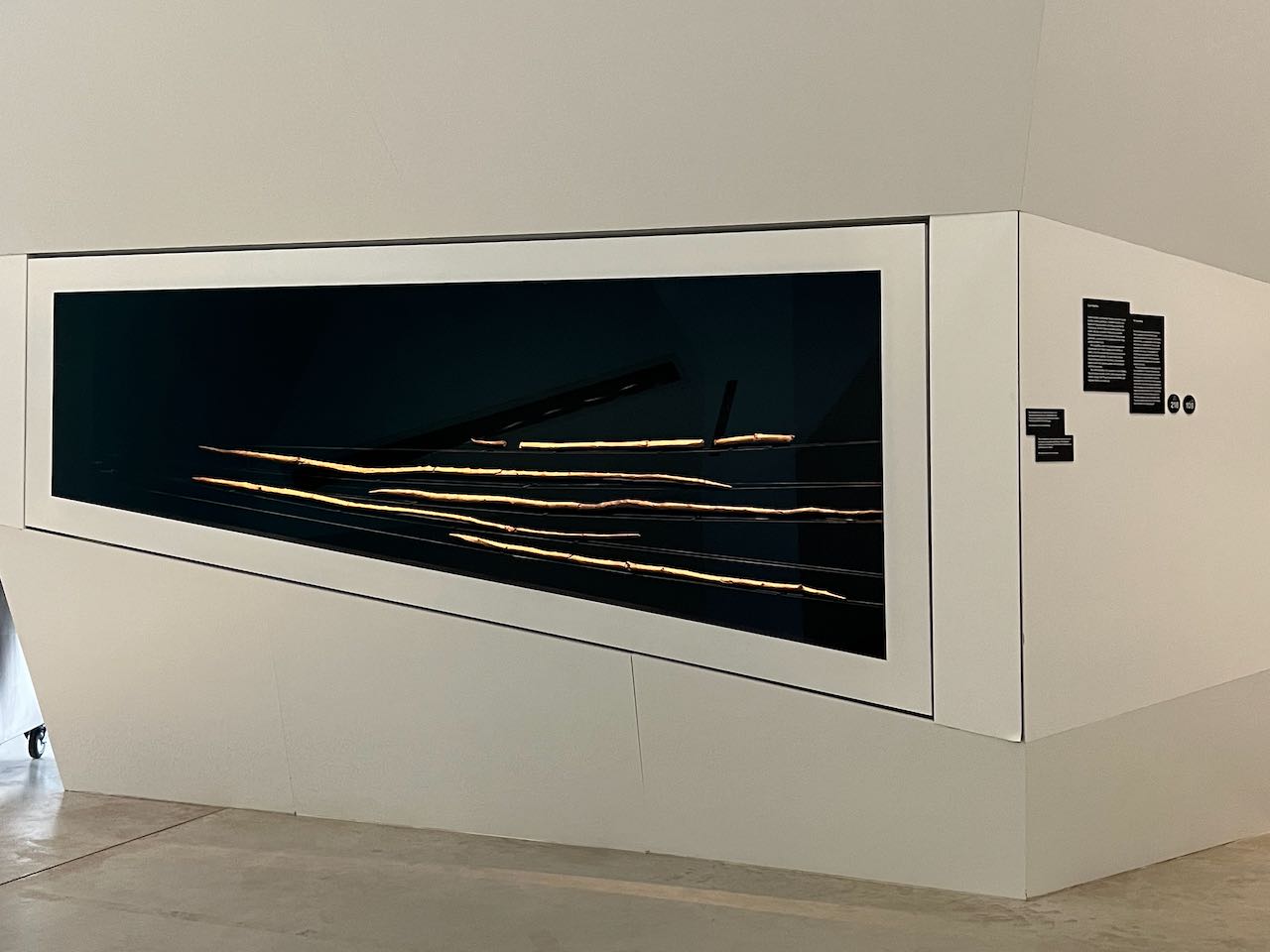 Vitrine mit den Schöninger Speeren