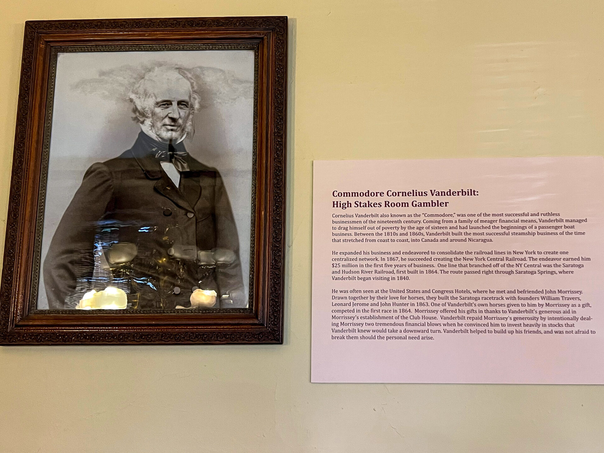 Foto von Industriemagnat Cornelius Vanderbilt